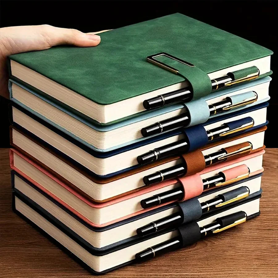 Vintage A5 leather notebook